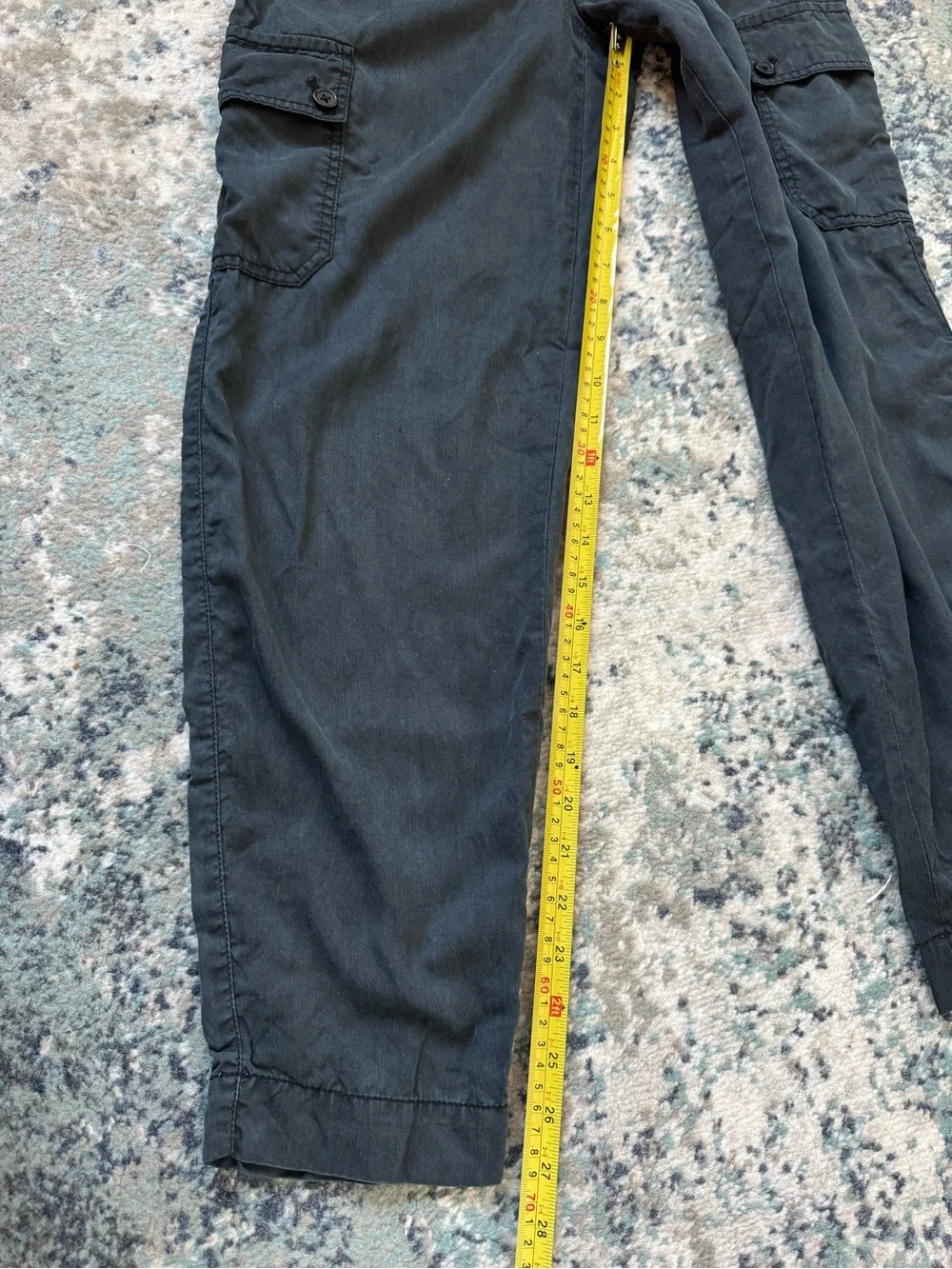 Banana Republic Black Grey Cargo Pants Size 0 Gorpcore Streetwear Utility Work